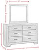 Elements International Nathan Gray Oak Dresser and Mirror-2