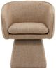 Dovetail Furniture Jonie Camel Swivel Dining Chair-2