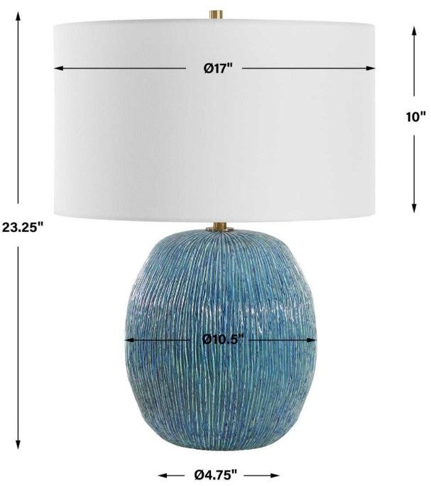 Uttermost® Elysia Blue Table Lamp-2