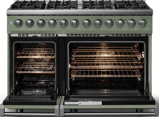 Viking® 5 Series 48" Eucalyptus Pro Style Dual Fuel (LP) Range with Polished Chrome Trim-1