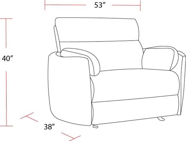 Parker House® Radius Mediterranean Extra Wide Glider Power Recliner-3
