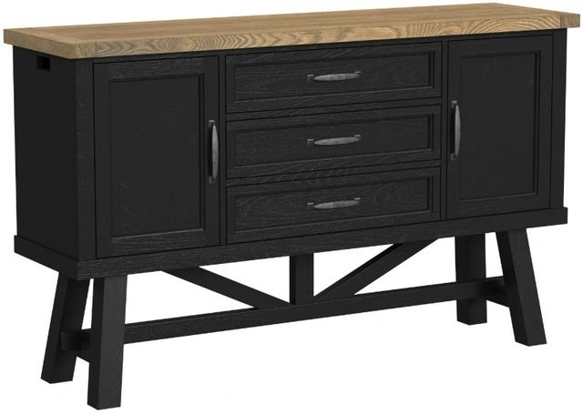 Intercon Hendricks Raven/Rustic Wheat Server-0