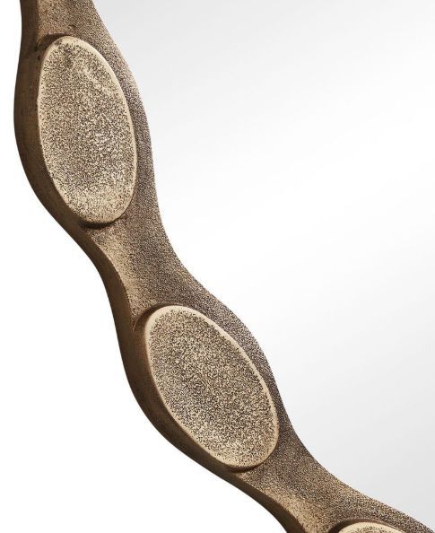Uttermost® Marietta Aged Brass Round Mirror-3