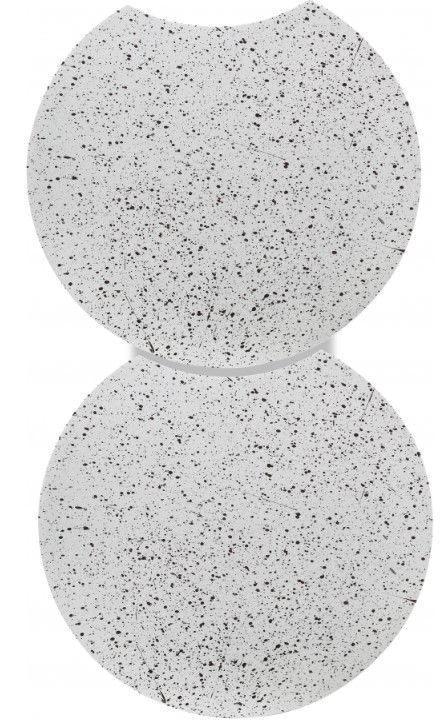 Meridian Furniture Dimple 2-Piece White 18" Modular Nesting End Table Set-2