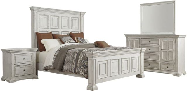 Liberty Furniture Big Valley 4-Piece Whitestone Queen Bedroom Set-0
