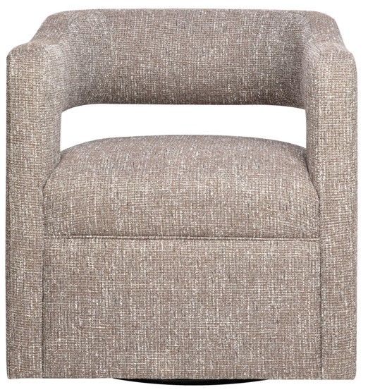 Jofran Inc. Lexy Choco Swivel Accent Chair-2