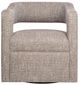 Jofran Inc. Lexy Choco Swivel Accent Chair-2