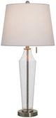 Stylecraft Brushed Steel/Glass Table Lamp-1
