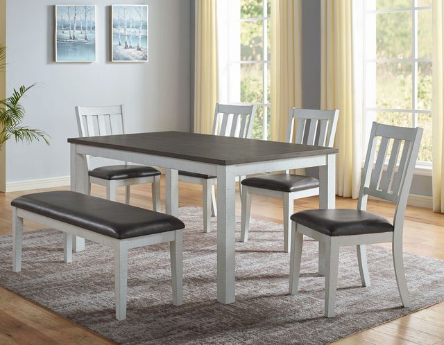 Steve Silver Co. Robin 6-Piece Ivory/Mocha Dining Room Set-1