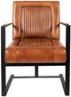 Jofran Inc. Maguire Saddle Leather Sled Accent Chair-2