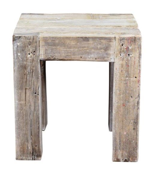 Classic Home Giza Antique White End Table-1