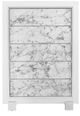 Global Furniture USA Santorini 5-Piece Metallic White Youth Full Bedroom Set-3