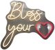 Classy Living Enlightened Neon Bless Your Heart Wall Art-0