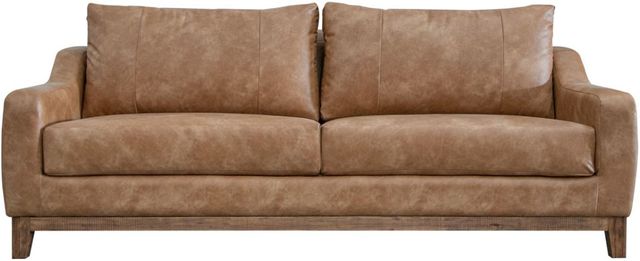 International Furniture Direct Olivio Cognac Sofa-2
