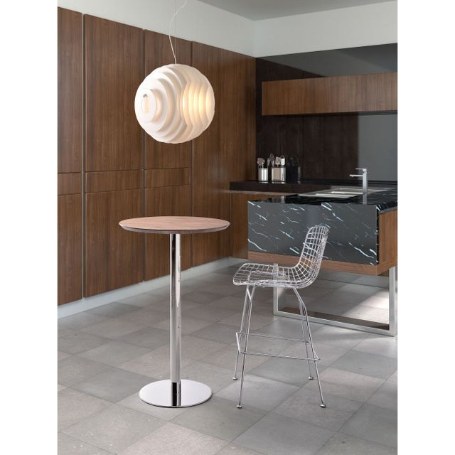 Zuo® Modern Bergen Walnut Bar Table with Chrome Base-1
