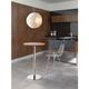 Zuo® Modern Bergen Walnut Bar Table with Chrome Base-1