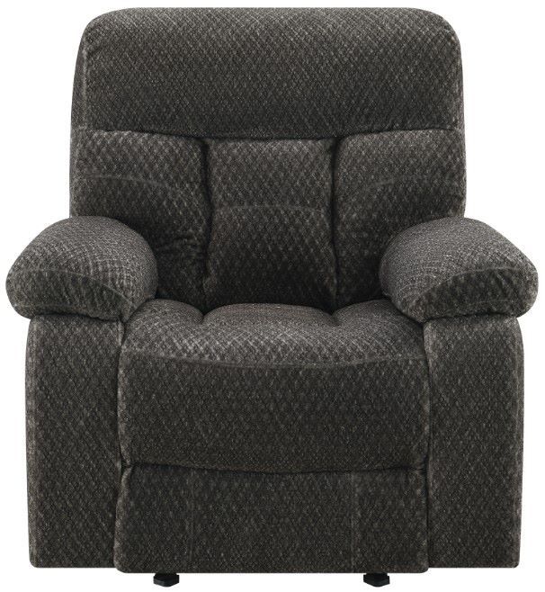 New Classic® Home Furnishings Bravo Charcoal Manual Glider Recliner-1