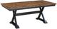A-America® Stormy Ridge Chicory Gathering Height Trestle Table with Slate Black Base-0