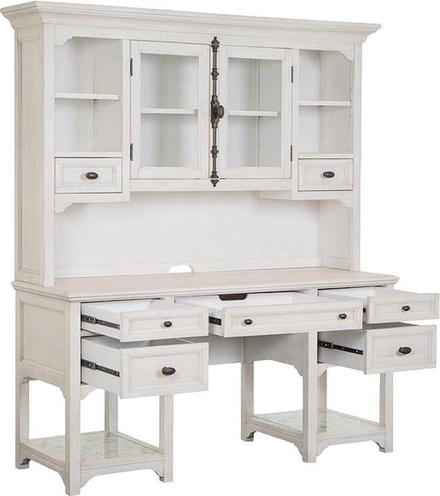 Magnussen Home® Bronwyn Alabaster Desk with Hutch-2