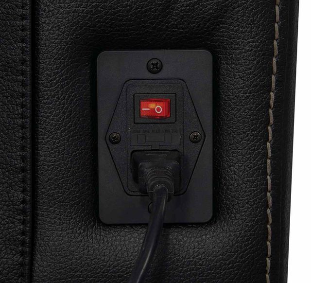 Coaster® Black Upholstered Power^3 Recliner With Power Headrest-3
