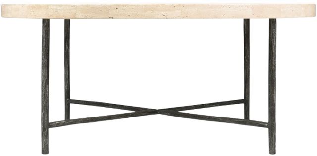 Hooker® Furniture Driftwood Beige Cocktail Table with Gray Base-2