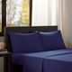 Olliix by Intelligent Design Navy California King Microfiber All Season Wrinkle-Free Sheet Set-1