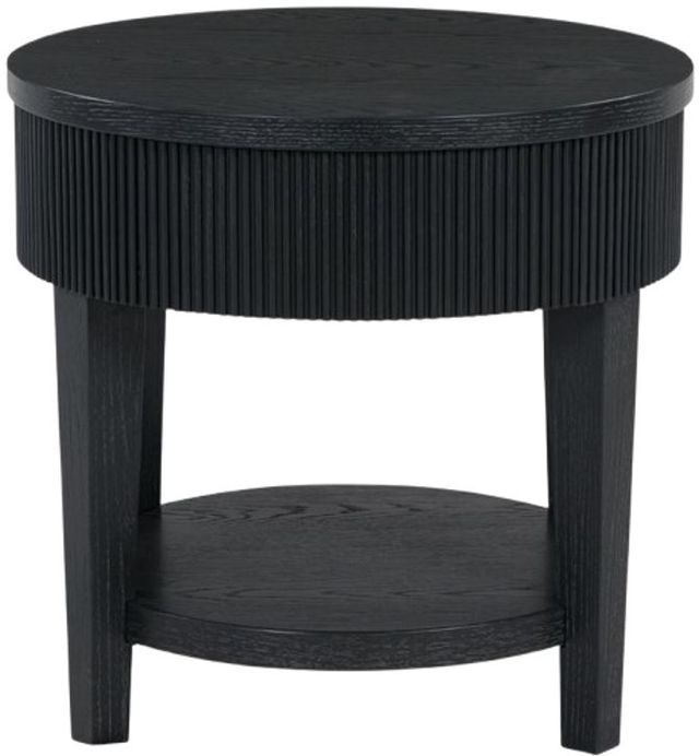 Signature Design by Ashley® Marstream Black End Table-1