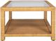 Uttermost® Kensing Glass Top Coffee Table with Natural Base-4
