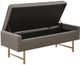 Olliix by Madison Park Grey Heath Accent Bench-1