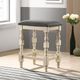 Furniture of America® Plymouth 7-Piece Dark Gray/Ivory Counter-Height Dining Set with Stools-3