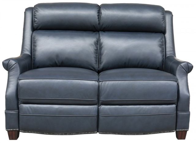 BarcaLounger® Warrendale Shoreham Blue Leather Power Reclining Loveseat-3