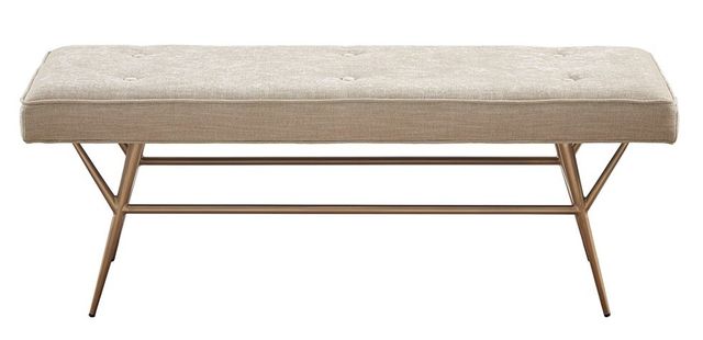 Olliix by Martha Stewart Tinsley Light Tan Accent Bench-0
