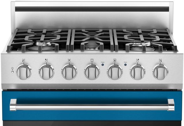 Viking® 3 Series 30" Alluvial Blue Freestanding Natural Gas Range-1