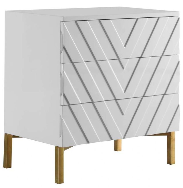 Meridian Furniture Collette White Side Table-0
