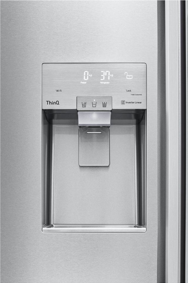 LG SIGNATURE 42" 25.6 Cu. Ft. Stainless Steel Built-In Side-By-Side Refrigerator-4
