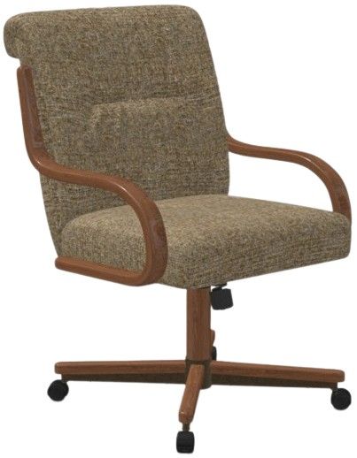 Chromcraft Customizable Denton Caster Swivel Tilt Dining Chair-1