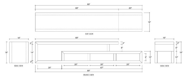 Bramble Customizable Tuscan Media Stand-1
