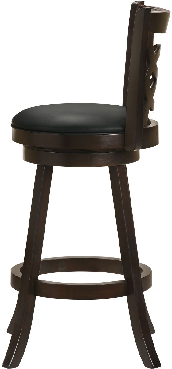 Coaster® Calecita 2-PIece Cappuccino Swivel Bar Stools-5