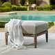 Uttermost® Borneo Dark Gray/Dove Wooden Outdoor Ottoman-1