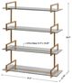Uttermost® Auley Gold Leaf Wall Shelf-2