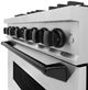 ZLINE Classic Series Autograph Edition 36" Stainless Steel Pro Style Gas Range with Matte Black Accents-4