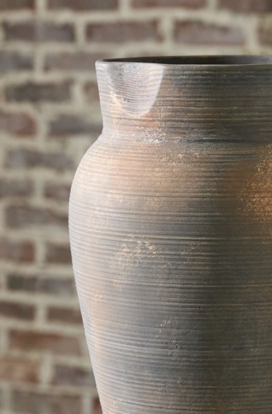 Signature Design by Ashley® Brickmen Antique Gray 15" Vase-1