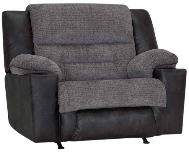 Franklin™ Grant Silverton Charcoal Fabric Manual Rocker Recliner-0