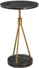 Uttermost® Rosston Black End Table with Brass Tripod-0