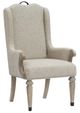 Magnussen Home® Marisol Fawn Upholstered Host Dining Arm Chair-0