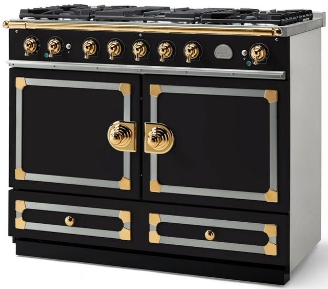 La Cornue CornuFe 110 43" Matte Black Pro Style Dual Fuel Range-1