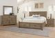 Artisan & Post by Vaughan-Bassett Cool Rustic Stone Gray California King Storage Plank Bed-1