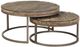 Bassett Mirror Cambria Hand Padded Bronze Nesting Table-0