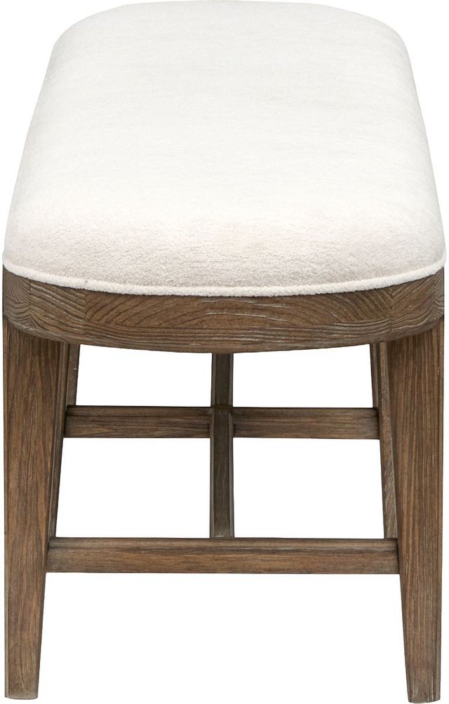 Magnussen Home® Westbourne Dark Umber Bench with Upholstered Seat-2