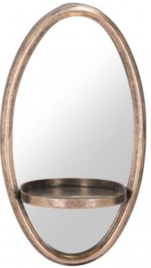 Zuo® Modern Petite Ogee Gold Mirror and Shelf-1